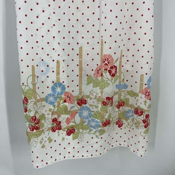 Dan-Ellen vintage, granny cottage core floral, polkadot snap front house dress - Picture 3 of 14